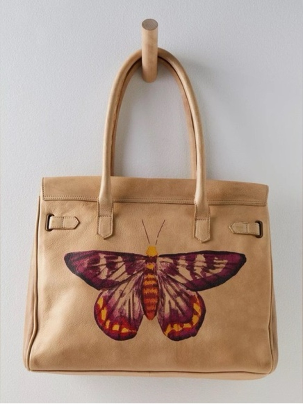 Free People Sol Painted Leather Tote